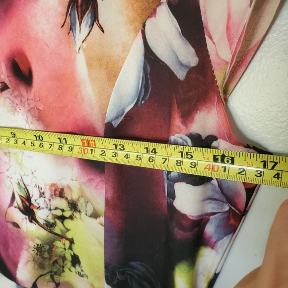 NWOT Fit and Flare Floral Dress - pink, peach, purple, green - Size small - Picture 8 of 11